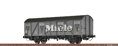 Brawa 51355 - H0 - Gedeckte Güterwagen Miele, DB, Ep. III